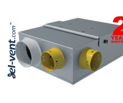 MULTIBOX AQS - itin kompaktiški ir tylūs išcentriniai kanaliniai ventiliatoriai su valdymo pultu, oro kokybės, drėgmės ir temperatūros jutikliu ≤348-490 m³/h