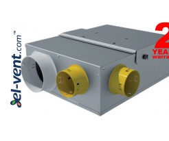 MULTIBOX HY - itin kompaktiški ir tylūs išcentriniai kanaliniai ventiliatoriai su valdymo pultu, drėgmės ir temperatūros jutikliu ≤348-490 m³/h