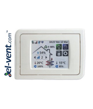 TOUCH PANEL heat recovery unit control panel included for all TC models