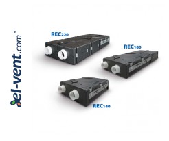 REC in line counterflow heat recovery units