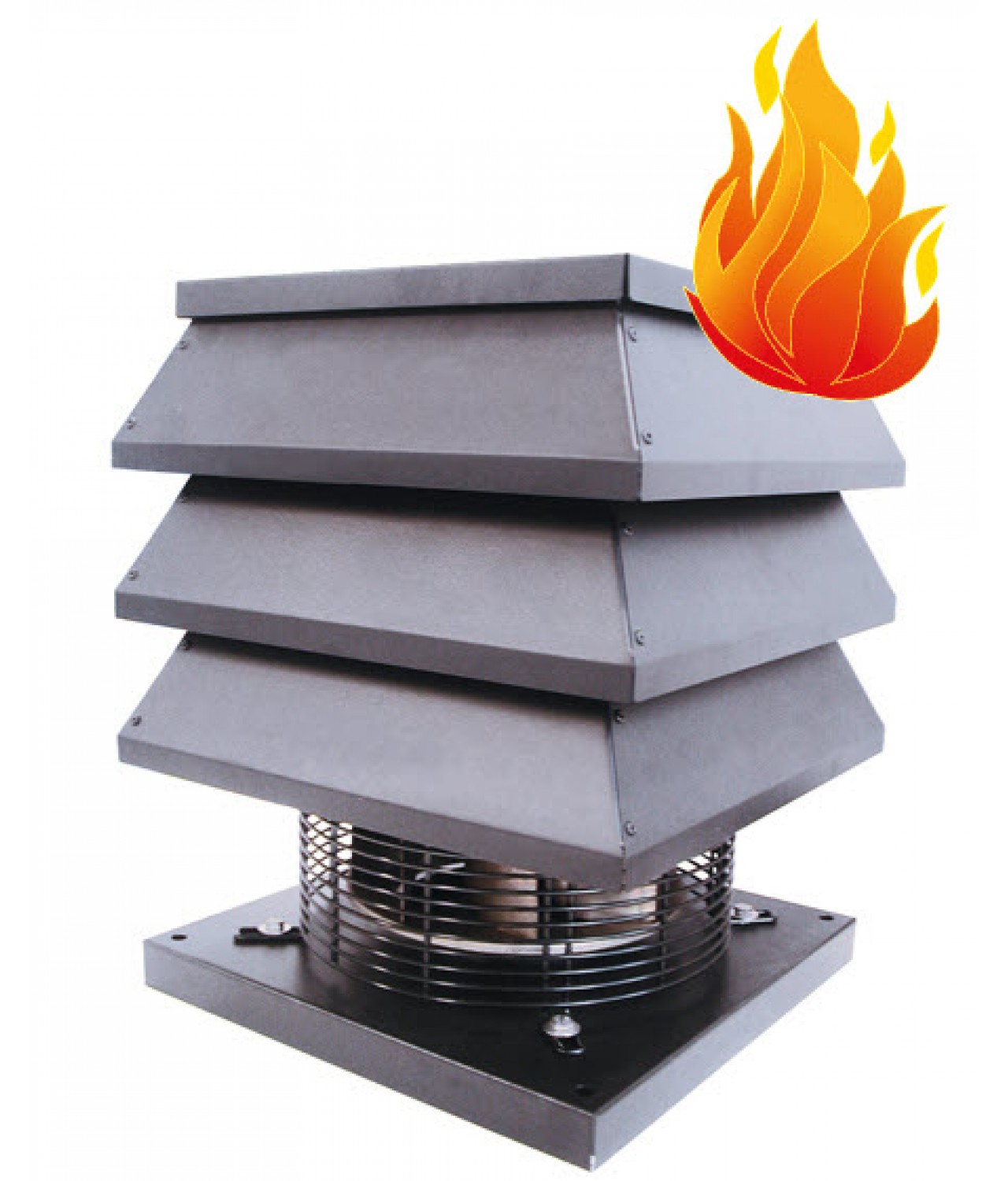TIRAFUMO - išcentriniai stoginiai ventiliatoriai dūmtraukių traukai pagerinti ≤850 m³/h, 200 °C