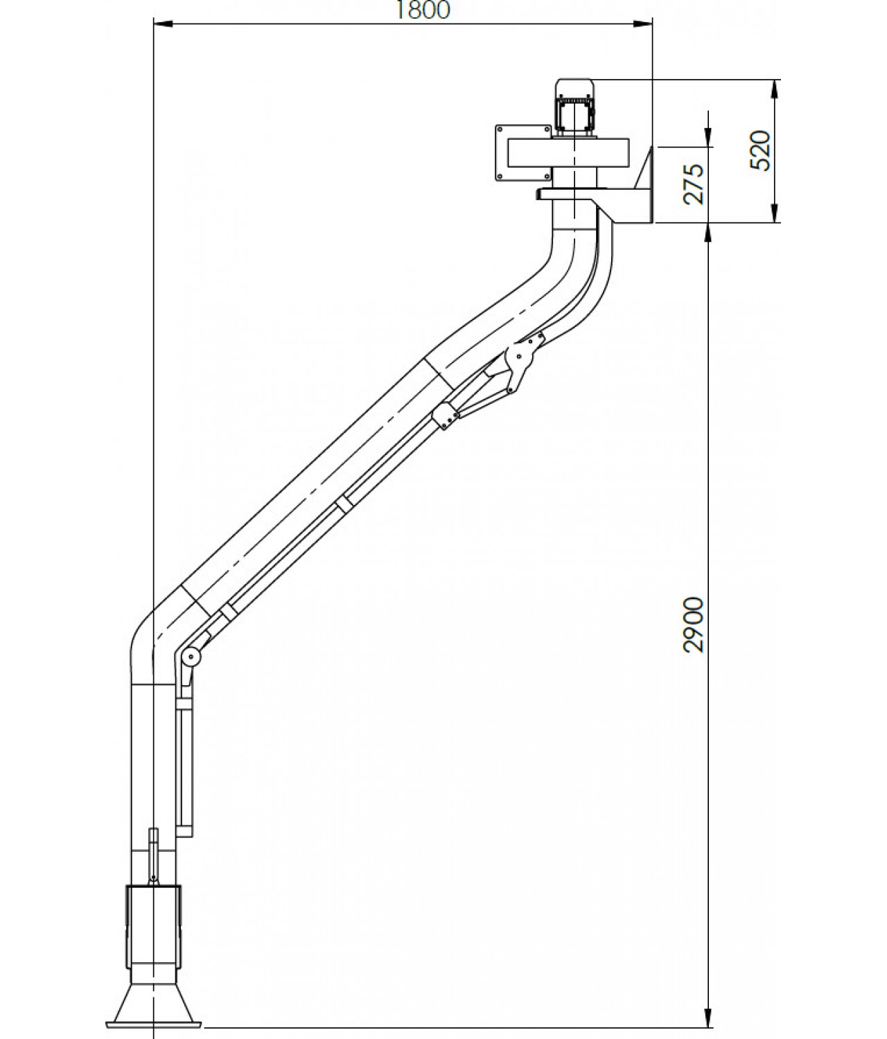 Suvirinimo dujų nutraukimo sistema SDNS-055 ≤1000 m³/h - brėžinys Nr.4