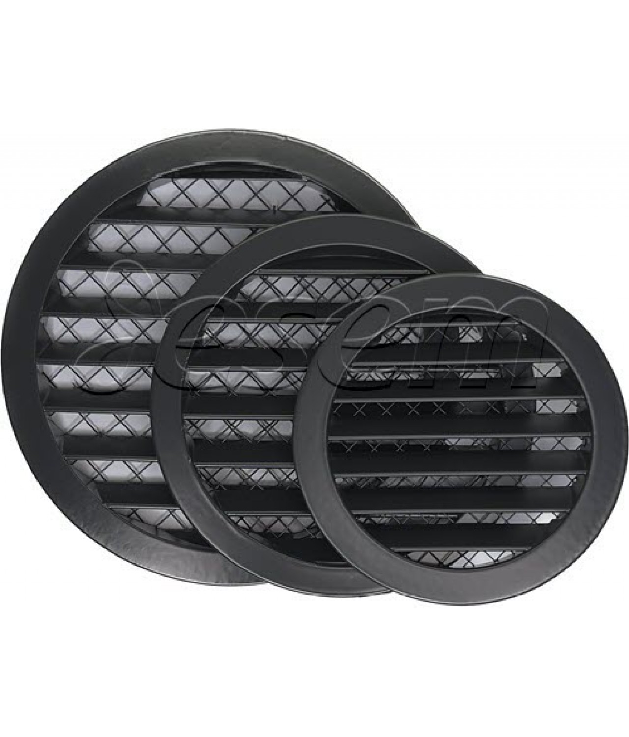 Aluminum ventilation grille AG ALU RAL7021 black