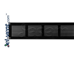 Metalinės ventiliacijos grotelės EMS4010B 400x100 mm