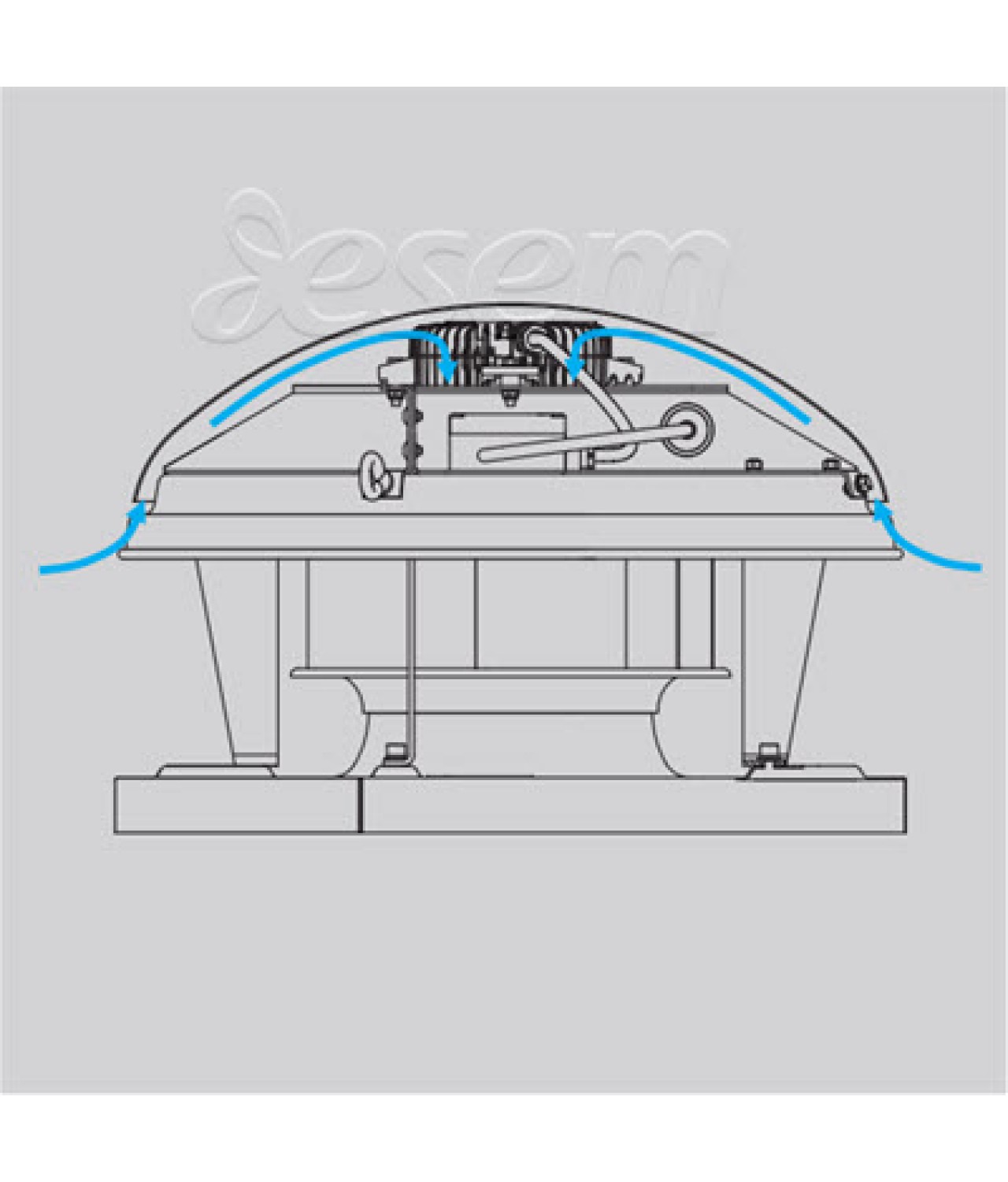 DV-CTH self-cooling construction