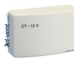 Transformatorius ventiliatoriui, su laikmačiu CT12/14R, 230V/12V