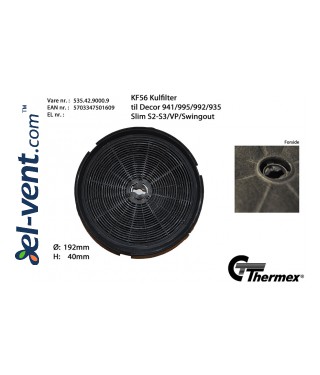 Carbon filter 535.42.9000.9, order separately