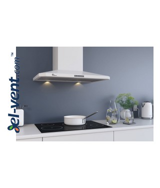 Wall mounted cooker hoods Decor 787 white 600 mm without motor - installed