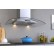 Wall mounted cooker hood Derby glass-stainless steel - installed