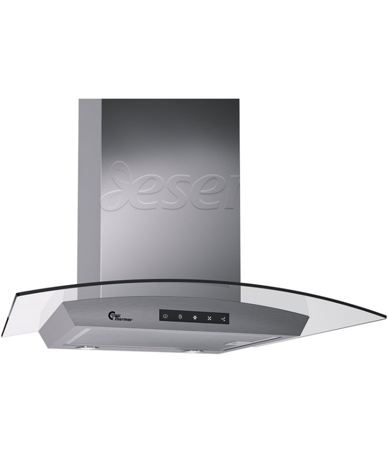 Wall mounted cooker hoods Derby glass-stainless steel