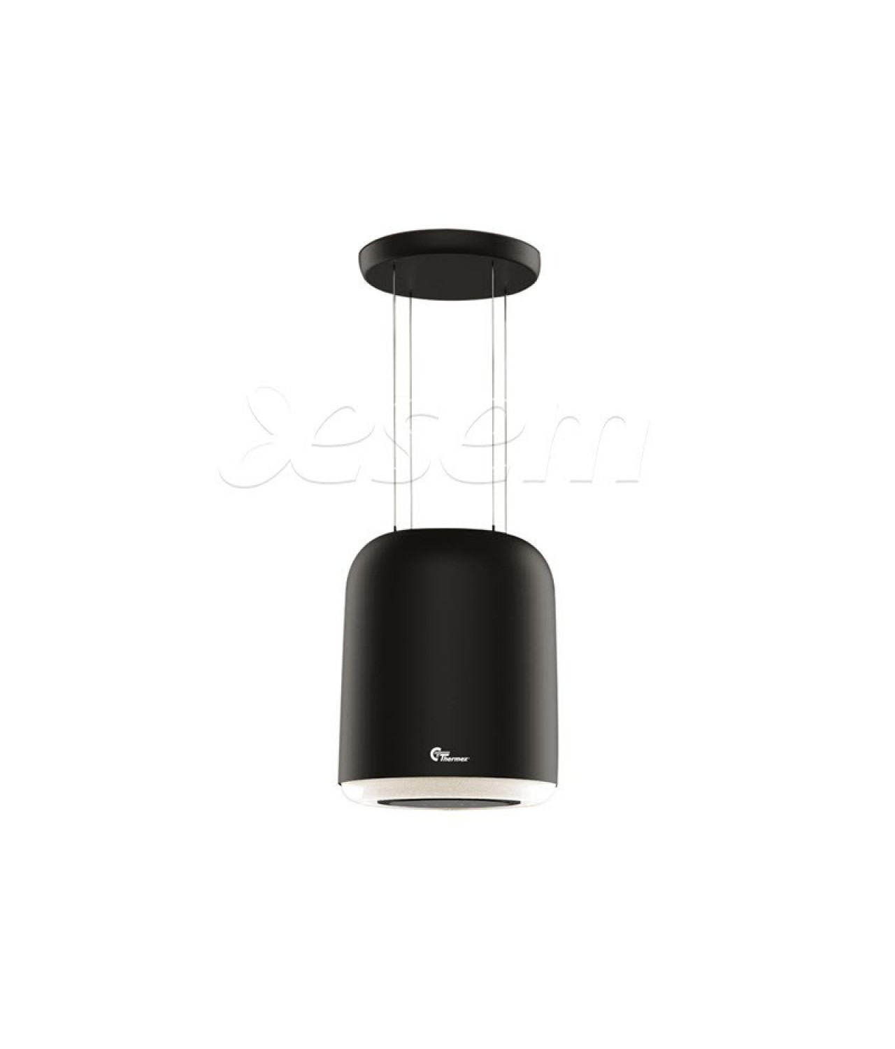 Island hoods-lamps with plasma filter Green air black