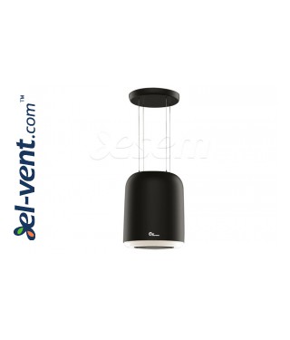 Island hoods-lamps with plasma filter Green air black
