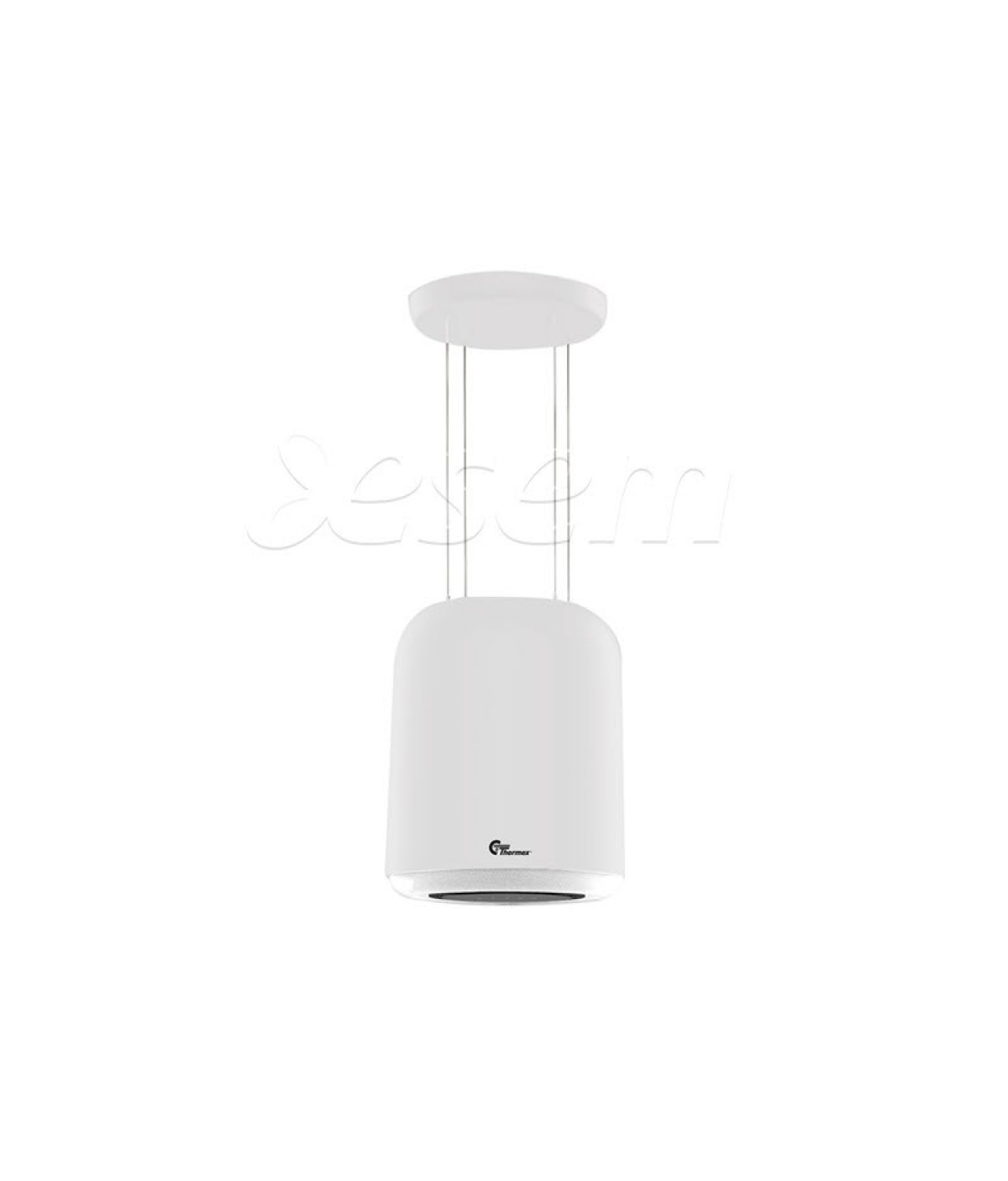 Island hoods-lamps with plasma filter Green air white