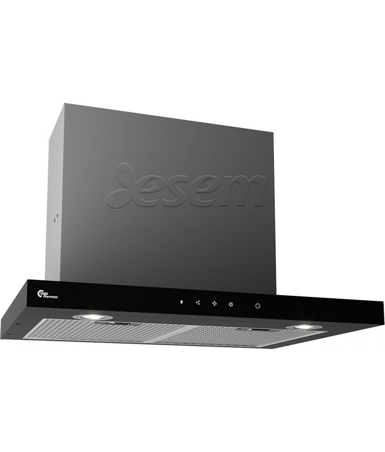 Cabinet integrated cooker hood Super Silent 600 GT black