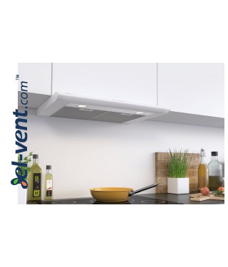 Cabinet integrated cooker hood Super Silent 600 white - installed