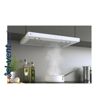 Cabinet integrated cooker hood Super Silent GT 600 white - installed