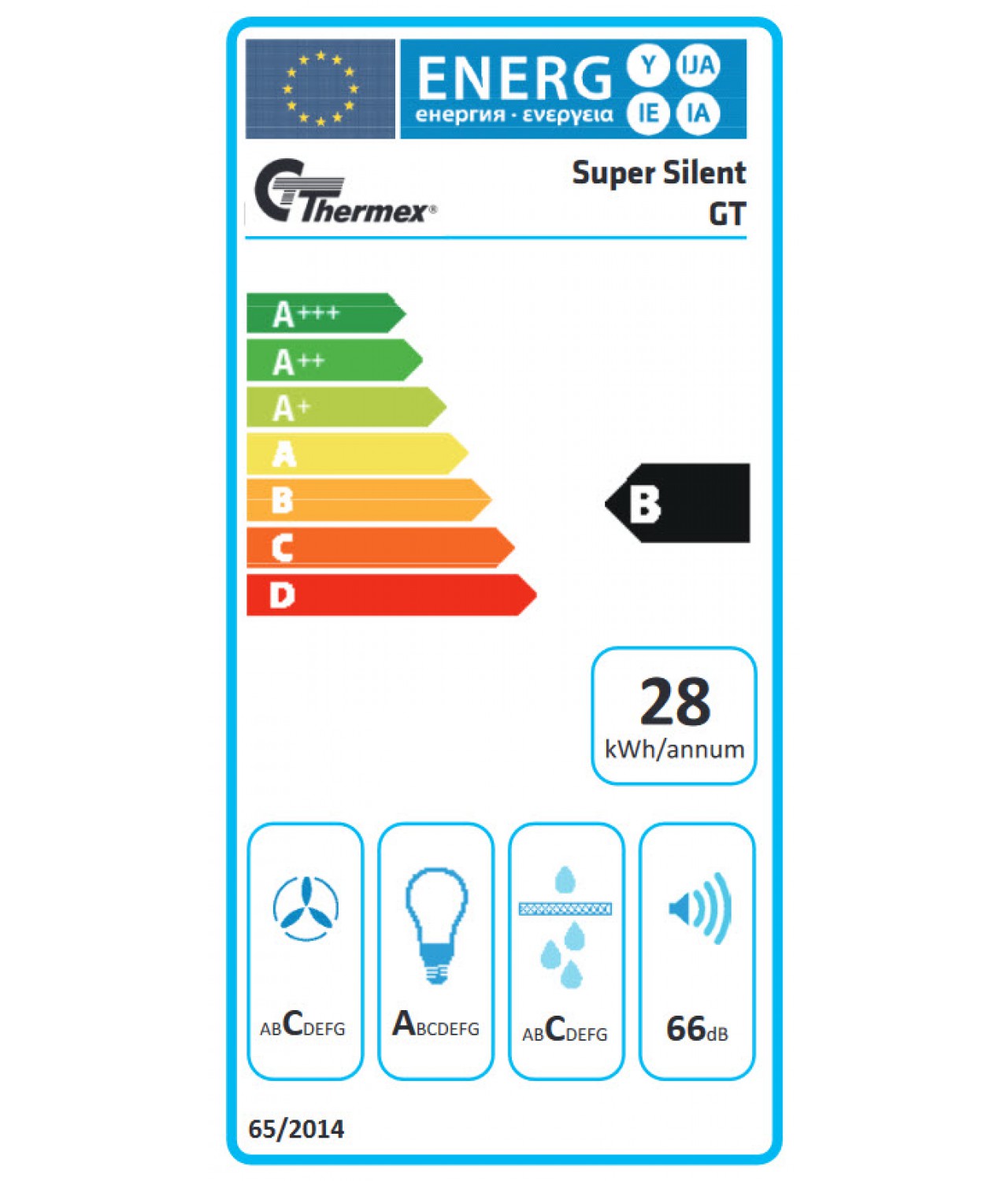 Super Silent 600 GT white - energy class