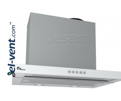 Cabinet integrated retractable cooker hood Super Silent Slider 500 white