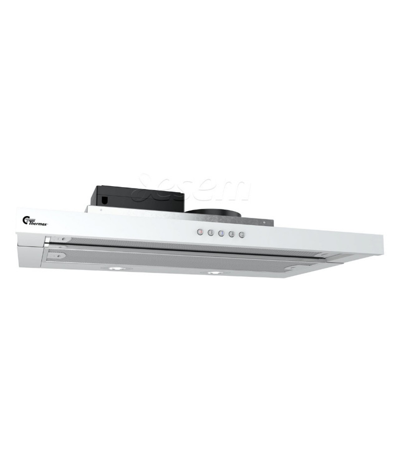 Cabinet integrated retractable cooker hood Super Silent Slider 600 white without motor