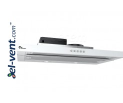 Cabinet integrated retractable cooker hood Super Silent Slider 600 white without motor