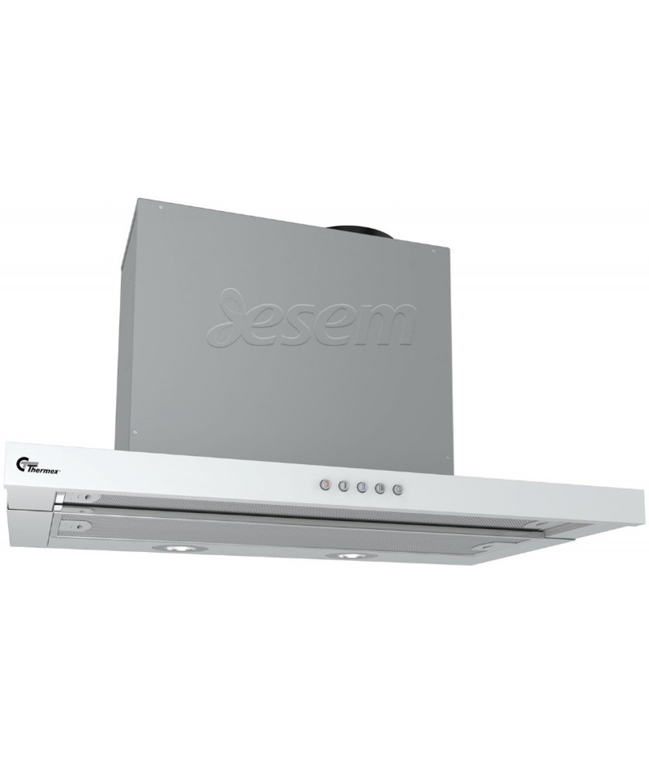 Cabinet integrated retractable cooker hood Super Silent Slider 600 white