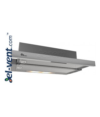 Cabinet integrated cooker hood York III Lux 600 grey-stainless steel