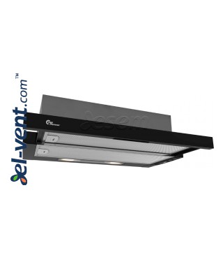 Cabinet integrated cooker hood York III Standard 600 black