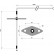 Duct temperature sensor TSD/NTC10K/2 (-40...+60 °C) with 2 m cable - drawing