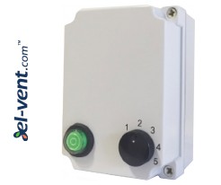 Трансформаторные регуляторы скорости вентиляторов RV3.0B, IP54, 230 V, 3.0 A, 5 ступенчатые